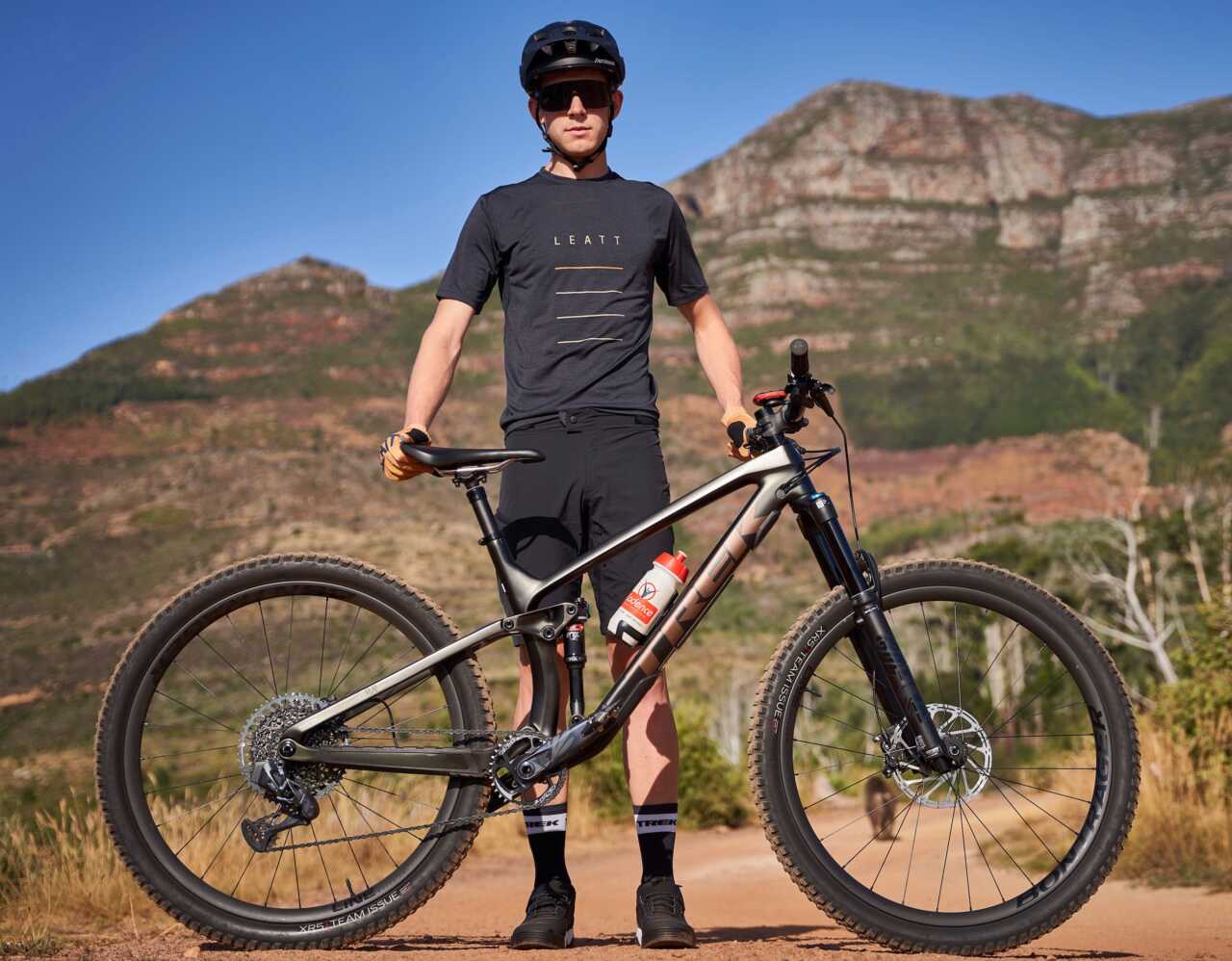 Cameron Roach's Trek Fuel EX mountain bike as featured on Bike Network and shot in Tokai, Cape Town, South Africa