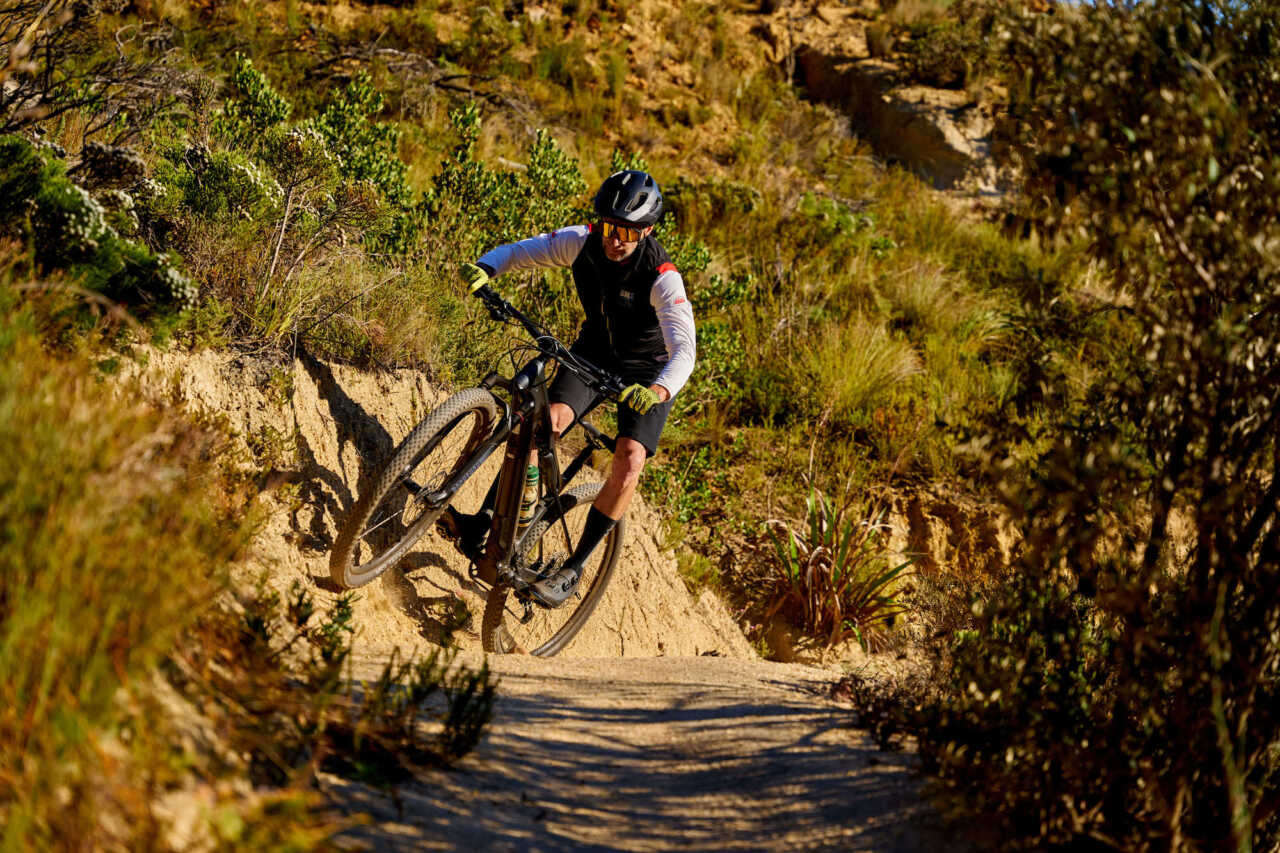 review of the trek e-caliber electric-assist mountain bike by myles kelsey of bike network