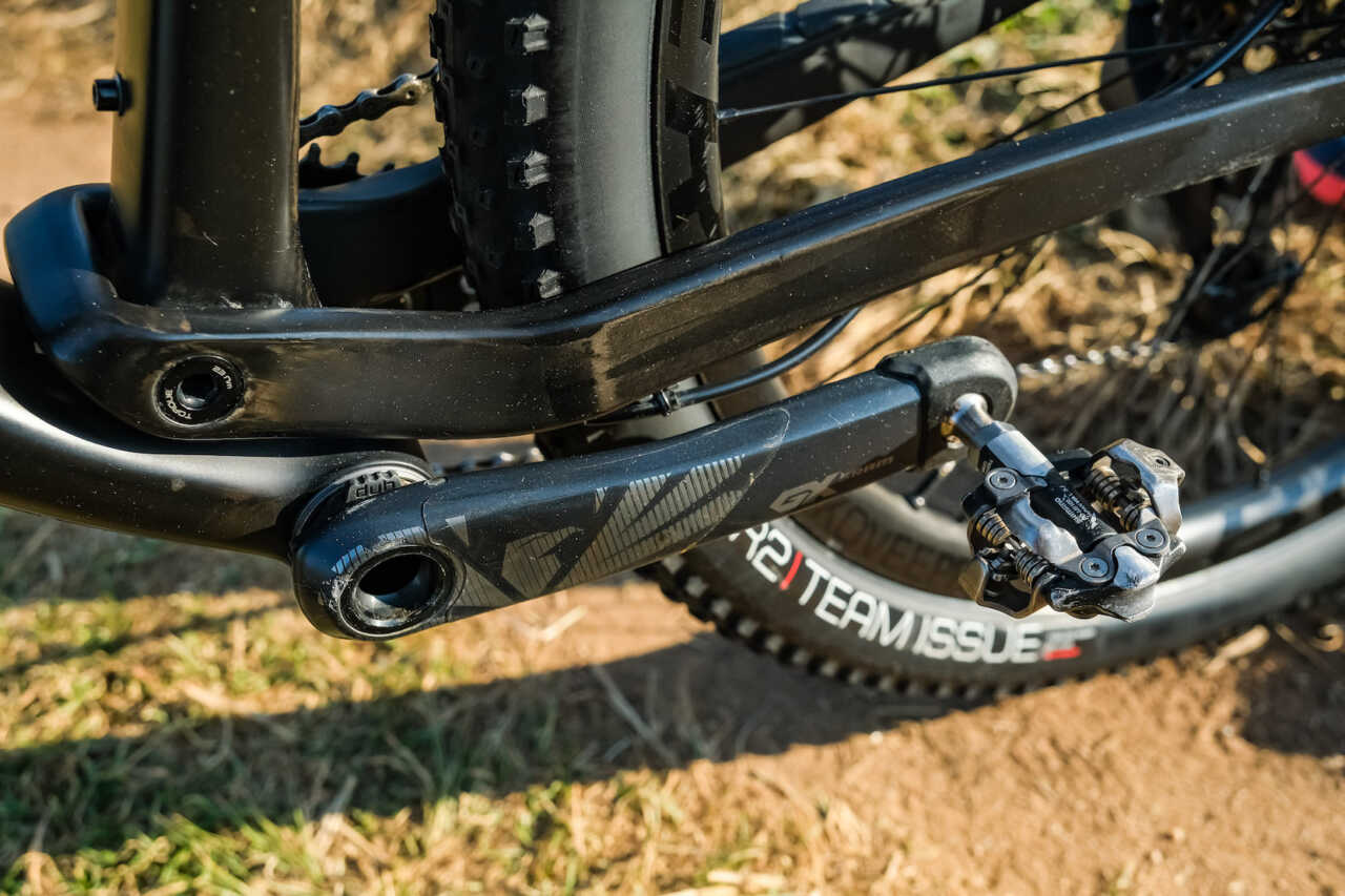 review of mountain bike racer ambrosi massimiliano trek's supercaliber bicycle on location in johannesburg south africa for bike network
