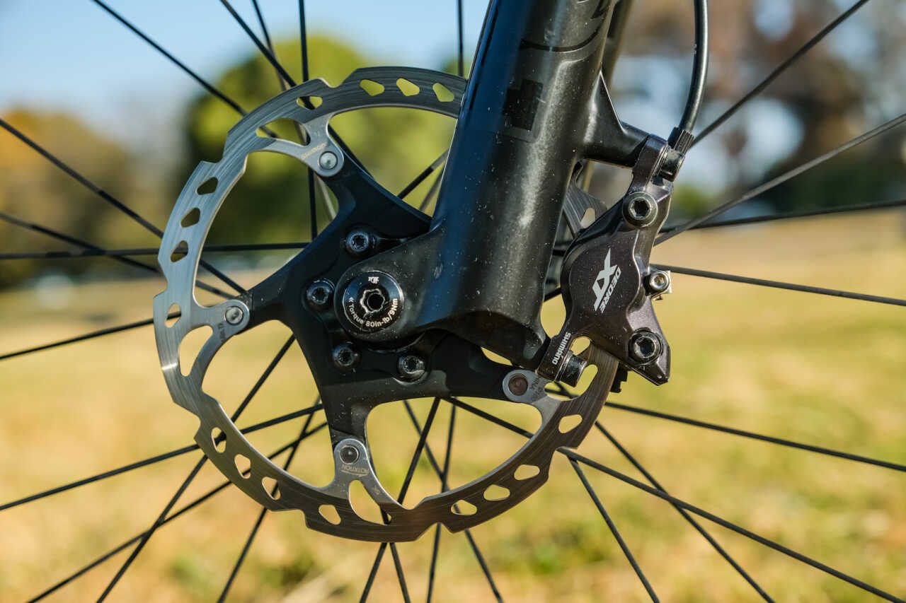 review of mountain bike racer ambrosi massimiliano trek's supercaliber bicycle on location in johannesburg south africa for bike network