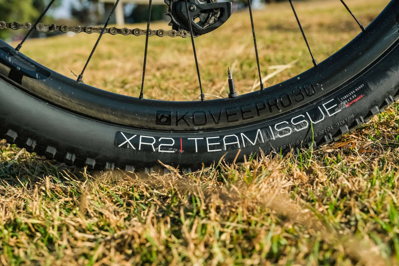 review of mountain bike racer ambrosi massimiliano trek's supercaliber bicycle on location in johannesburg south africa for bike network