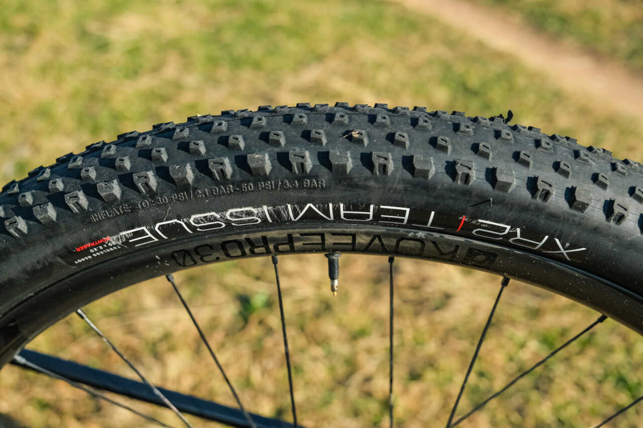 review of mountain bike racer ambrosi massimiliano trek's supercaliber bicycle on location in johannesburg south africa for bike network