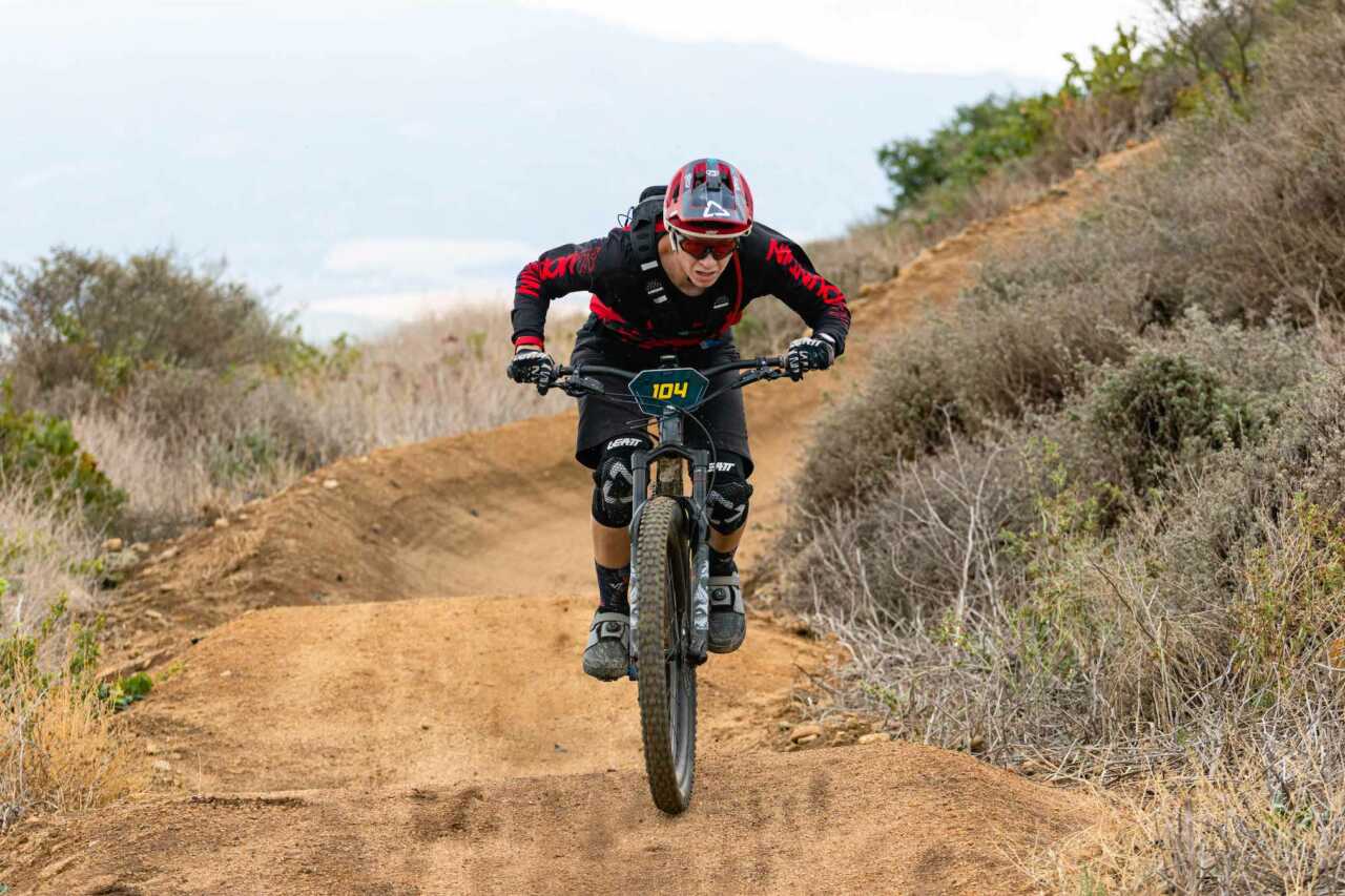 coverage of the western cape enduro mountain bike race from rhebokskloof wine estate in paarl, western cape, south africa on the 4th of march 2023