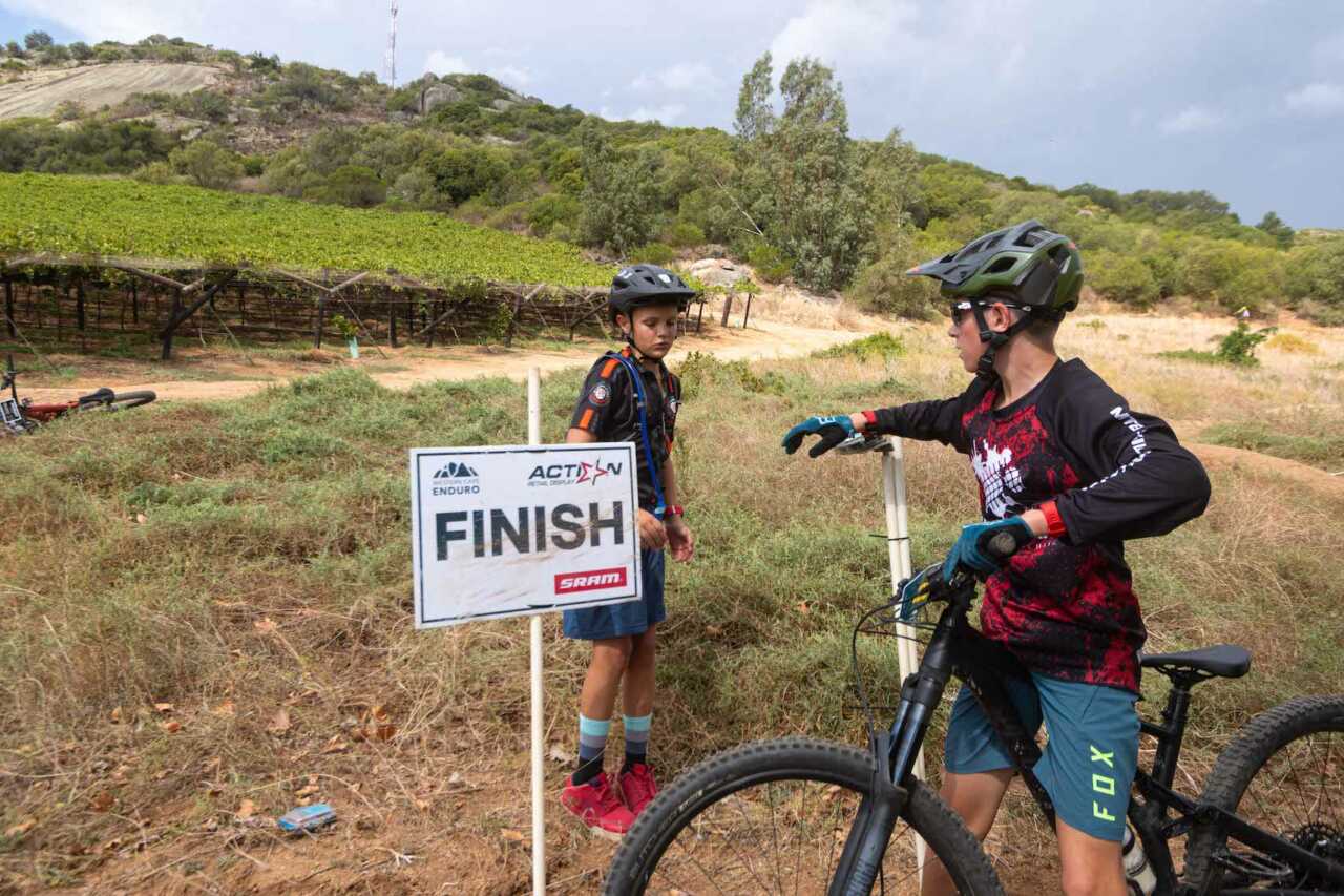 coverage of the western cape enduro mountain bike race from rhebokskloof wine estate in paarl, western cape, south africa on the 4th of march 2023