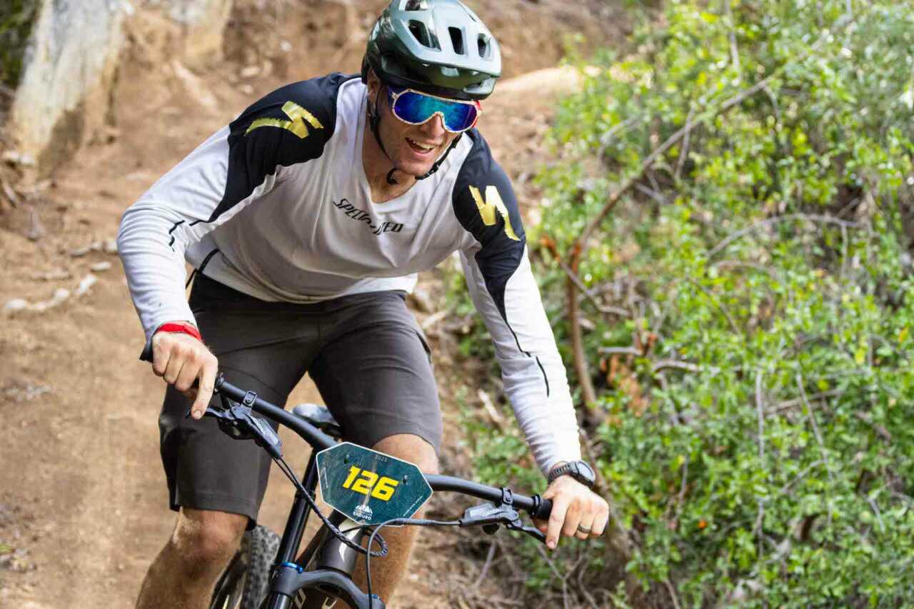 coverage of the western cape enduro mountain bike race from rhebokskloof wine estate in paarl, western cape, south africa on the 4th of march 2023