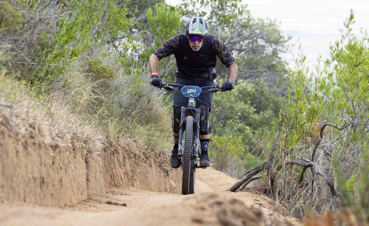 coverage of the western cape enduro mountain bike race from rhebokskloof wine estate in paarl, western cape, south africa on the 4th of march 2023