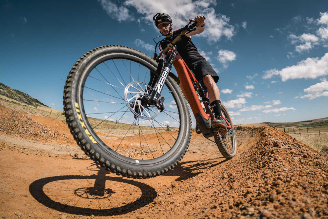 13 april 2023 - darling, western cape, south africa | preview of the ride darling mountain bike race in darling just outside of cape town in south africa at the living colour venue