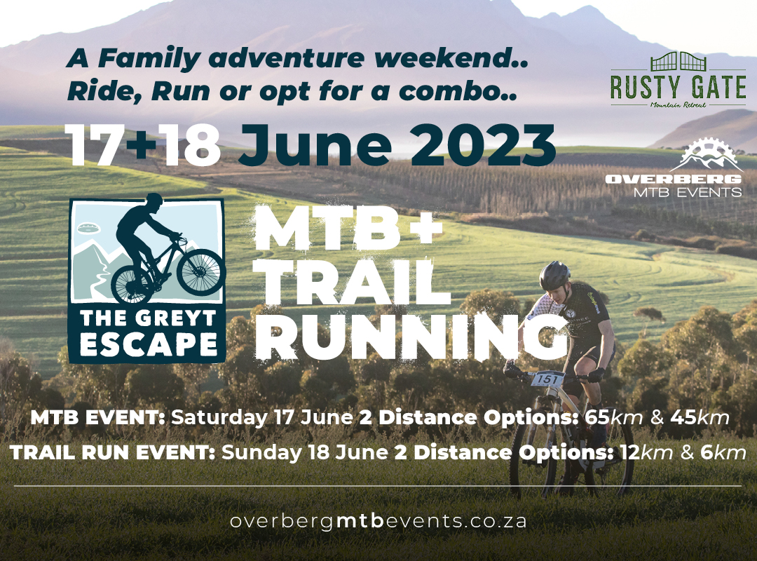 1 june 2023, greyton western cape, south africa | details on the greyt escape mountain bike race as published on bike network by myles kelsey