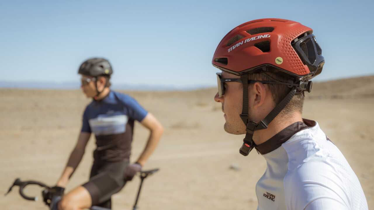 2 february 2026, cape town, SOUTH AFRICA | details on the new titan racing podium bicycle helmet as published on bike network