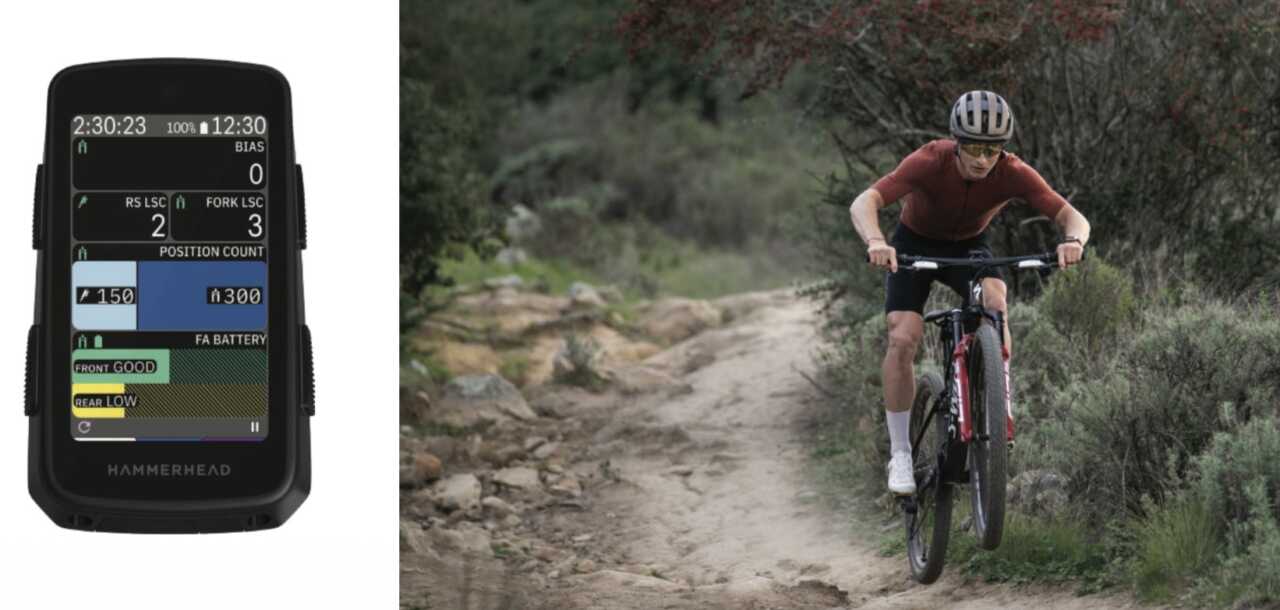 16 april 2026, cape town; SOUTH AFRICA | details on the new hammerhead karoo feature that connects with rockshox flight attendant as published on bike network by myles kelsey