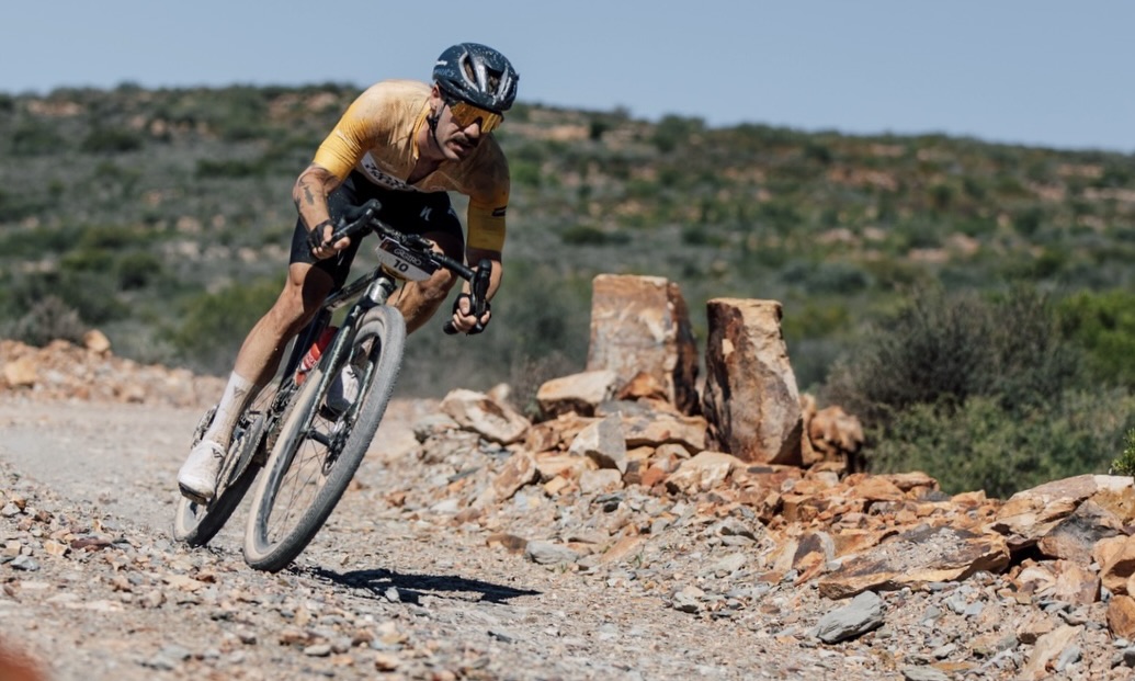 14 april 2026; cape town: SOUTH AFRICA | results of stage 2 of the 2026 garden route giro gravel bike race as published on bike network