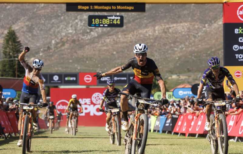 16 march 2026, montagu, western cape; SOUTH AFRICA | results of stage 1 of the cape epic mountain bike race as published on bike network