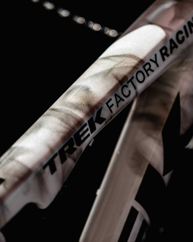 a video of the 2023 trek factory racing mountain bike team featuring jolanda neff, vlad dascalu, gibson and more riding the new trek supercaliber