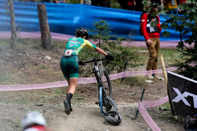 13 september 2025, swizterland | highlights of the 2025 elite women's cross-country mountain bike world championships as published on bike network